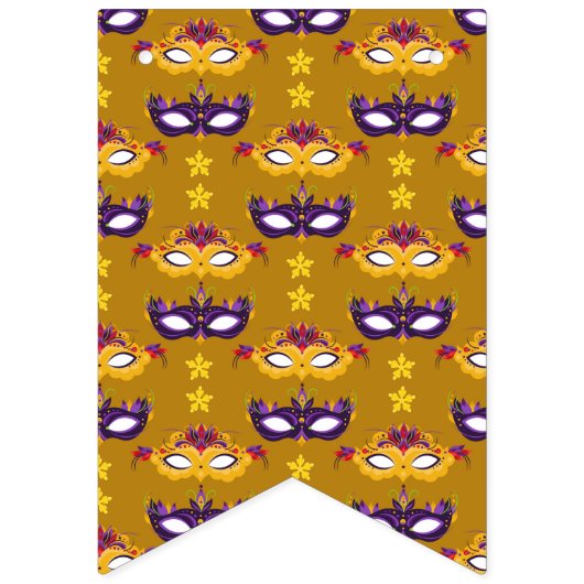 Bannière À Fanions Carnaval de Mardi Gras (Deuxième drapeau)