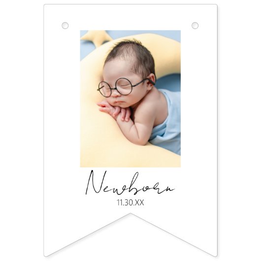 Bannière À Fanions Carnaval Thème 1er anniversaire 12 mois Photo (Deuxième drapeau)