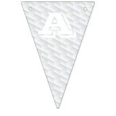 Bannière À Fanions Carré blanc en relief (Troisième drapeau)