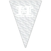 Bannière À Fanions Carré blanc en relief (Deuxième drapeau)