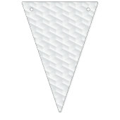 Bannière À Fanions Carré blanc en relief (Premier drapeau)