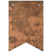 Bannière À Fanions Carte antique du Cap-Breton 1758 (Deuxième drapeau)