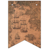 Bannière À Fanions Carte antique du Cap-Breton 1758 (Premier drapeau)