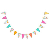 Bannière À Fanions Casquette de diplôme Toss (Tropical) (Tout)