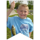 Bannière À Fanions Catégorie | Orange modifiable | Diplôme photo (Troisième drapeau)