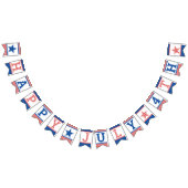 Bannière À Fanions Célébration étoilée Rouge Blanc Bleu (Tout)