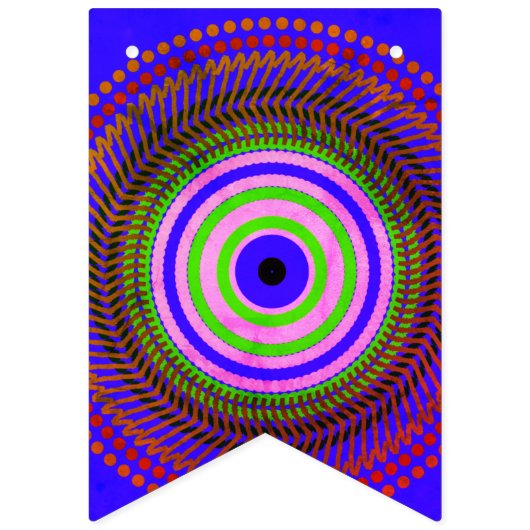 Bannière À Fanions Cercles (Deuxième drapeau)
