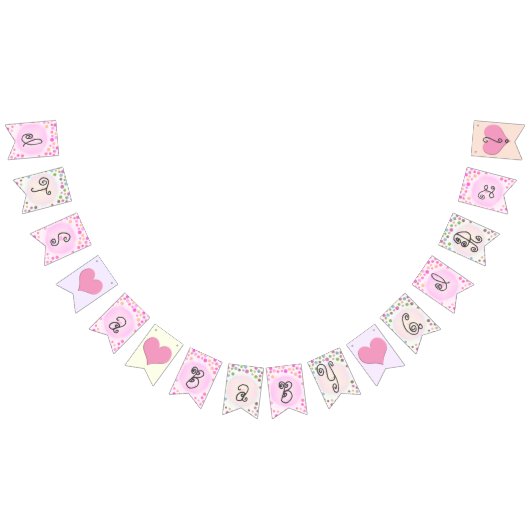 Bannière À Fanions ☆ C'EST UN BÉBÉ GIRL Naké Custom Banner (Tout)