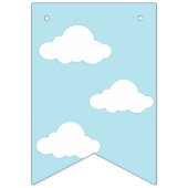 Bannière À Fanions C'est un garçon Blue Nuages Teddy Bear Baby shower (Premier drapeau)