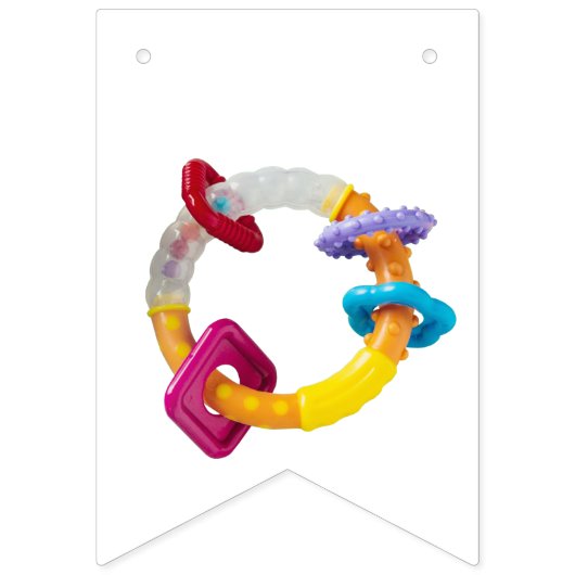 Bannière À Fanions C'est un garçon ! Mandala en Bunting rose profond (Deuxième drapeau)