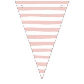 Bannière À Fanions C'est une décoration de Fille Baby shower. Rose (Troisième drapeau)