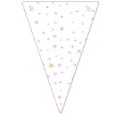 Bannière À Fanions C'est une décoration de Fille Baby shower. Rose (Premier drapeau)