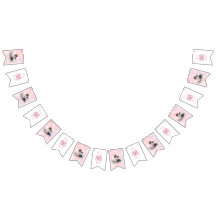 C'est une fille | Fête pour bébé rose et chiot