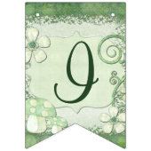 Bannière À Fanions Chantily Whimsical Mixed Media C'EST UNE FILLE (Troisième drapeau)