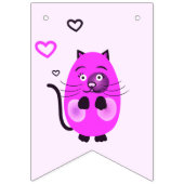 Bannière À Fanions Chat lilas mou (Premier drapeau)