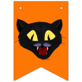 Bannière À Fanions Chat noir d'Halloween (Premier drapeau)