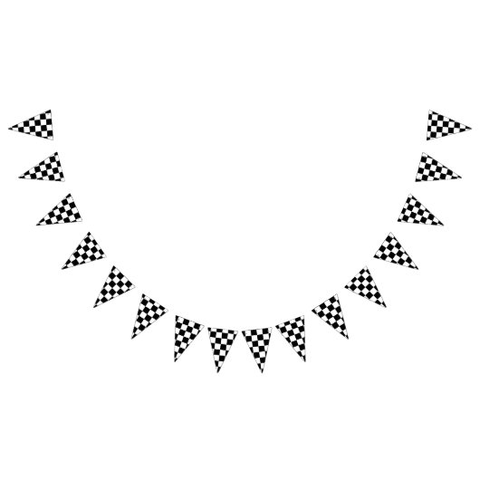 Bannière À Fanions Checkered noir (Tout)