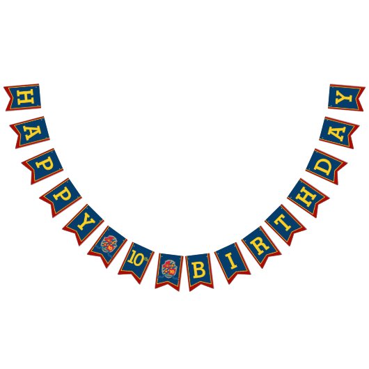 Bannière À Fanions Chevaliers médiéval Joyeux Anniversaire 10e drapea (Tout)