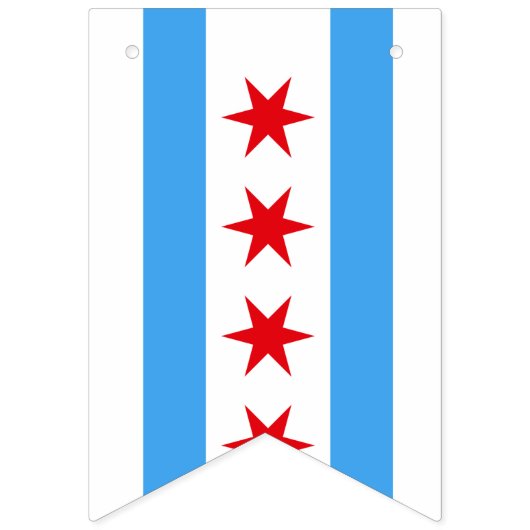 BANNIÈRE À FANIONS CHICAGO, IL (Deuxième drapeau)