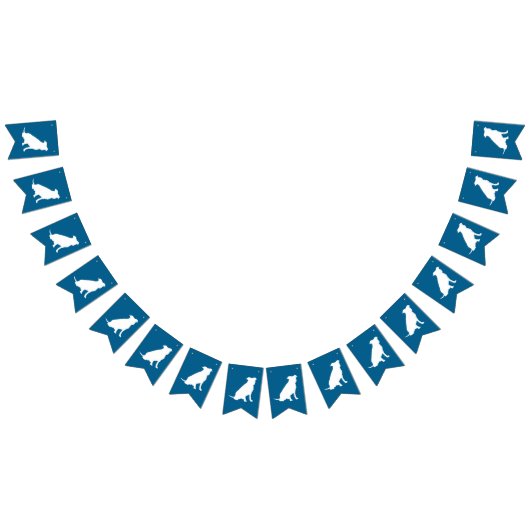 Bannière À Fanions Chien Baby shower Pit Pitbull Blue Boy (Tout)