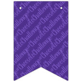 Bannière À Fanions #ChoosetoChallenge Journée internationale des femm (Premier drapeau)