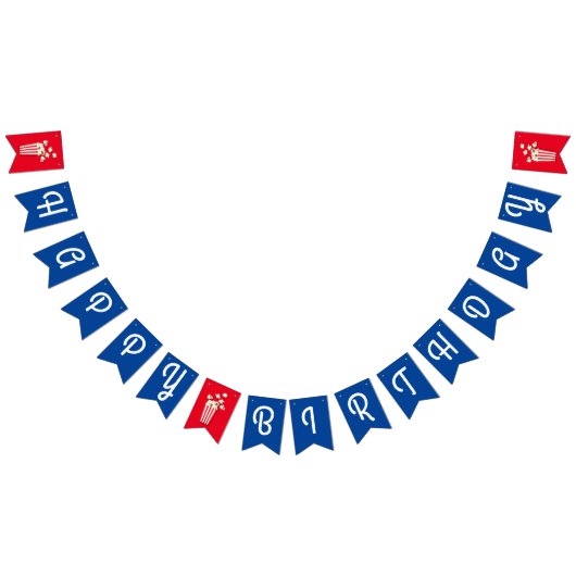 Bannière À Fanions Cinéma Popcorn fête d'anniversaire (Tout)