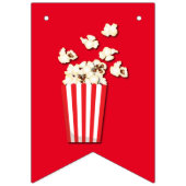 Bannière À Fanions Cinéma Popcorn fête d'anniversaire (Premier drapeau)