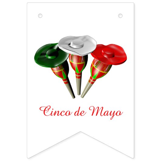 Bannière À Fanions Cinqo de Mayo (Deuxième drapeau)
