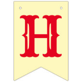 Bannière À Fanions Cirque lunatique de carnaval ou joyeux (Deuxième drapeau)