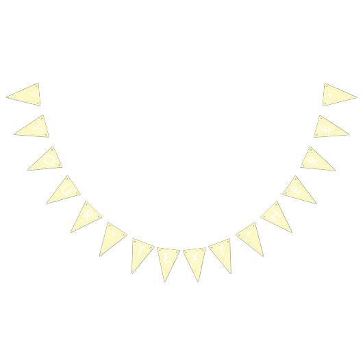 Bannière À Fanions Citron Chiffon couleur solide Personnaliser (Tout)