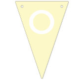 Bannière À Fanions Citron Chiffon couleur solide Personnaliser (Troisième drapeau)