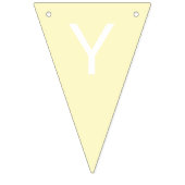 Bannière À Fanions Citron Chiffon couleur solide Personnaliser (Deuxième drapeau)