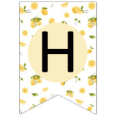 Bannière À Fanions Citron sucré Un 1er anniversaire (Deuxième drapeau)