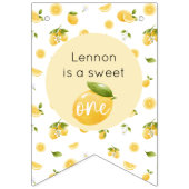 Bannière À Fanions Citron sucré Un 1er anniversaire (Premier drapeau)