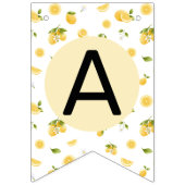 Bannière À Fanions Citron sucré Un 1er anniversaire (Troisième drapeau)