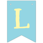 Bannière À Fanions Citrons italiens bleus La Dolce Bride Réception de (Deuxième drapeau)