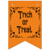 Bannière À Fanions Citrouille d'Halloween Orange et Black Trick ou Tr (Deuxième drapeau)