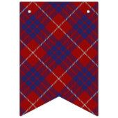 Bannière À Fanions Clan écossais Hamilton Red et Blue Tartan (Troisième drapeau)