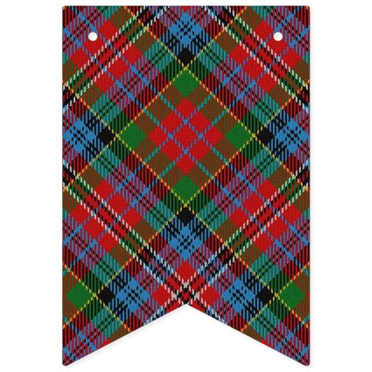 Bannière À Fanions Clan écossais Kidd Tartan (Deuxième drapeau)