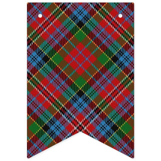 Bannière À Fanions Clan écossais Kidd Tartan (Premier drapeau)