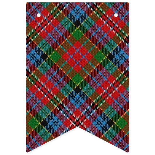 Bannière À Fanions Clan écossais Kidd Tartan (Troisième drapeau)