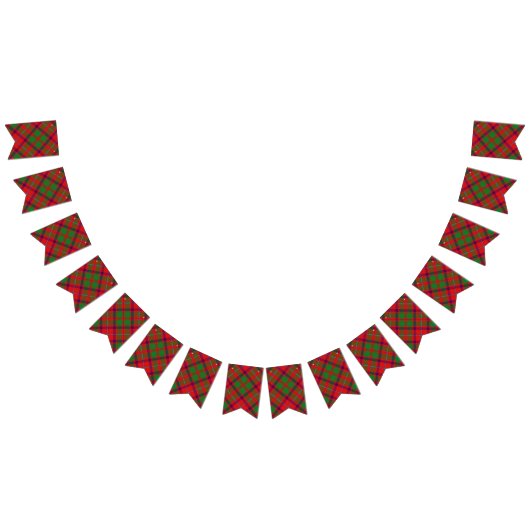 Bannière À Fanions Clan écossais Shaw Tartan (Tout)