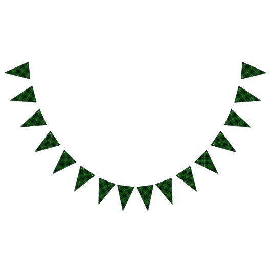 Bannière À Fanions Clan MacArthur tartan vert et noir d'Arthur (Tout)