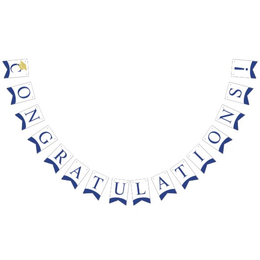 Bannière À Fanions classe 2025, classe 2026 graduation (Tout)