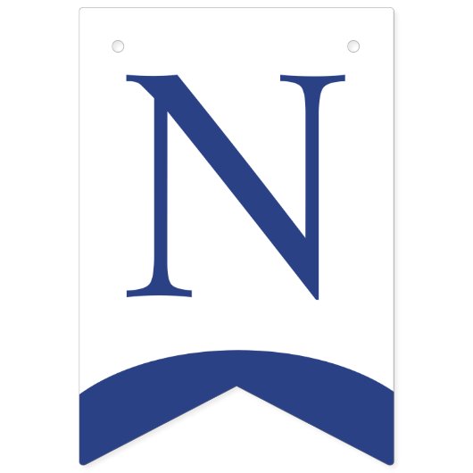 Bannière À Fanions classe 2025, classe 2026 graduation (Troisième drapeau)