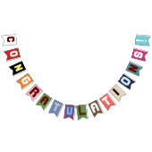 Bannière À Fanions classe 2025, classe 2026 graduation (Tout)