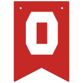 Bannière À Fanions classe 2025, classe 2026 graduation (Deuxième drapeau)