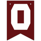 Bannière À Fanions classe 2025, classe 2026 graduation (Deuxième drapeau)