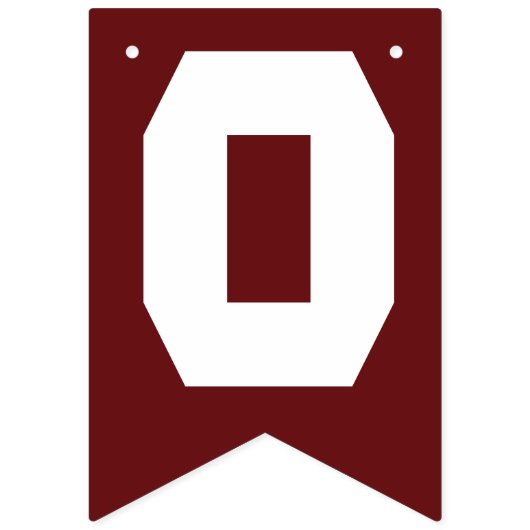 Bannière À Fanions classe 2025, classe 2026 graduation (Deuxième drapeau)