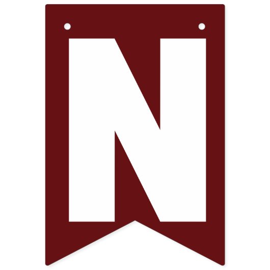 Bannière À Fanions classe 2025, classe 2026 graduation (Troisième drapeau)